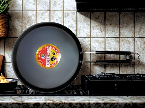 Pure Iron Heavy Induction Tawa for Roti/Chapati with Steel Handle | Premium Flat Bottom Induction Loha Tava with Health Benefits | Non-Toxic, No... - Image 4