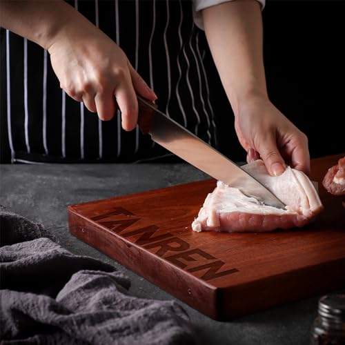 TAN REN Japanese Gyuto Chef Knife, 7 Inch Stainless Steel Japanese Chef Knife, Full Tang Chefs Knife, Hand Forged Japanese Knives for Thanksgiving Gifts & Gift Box