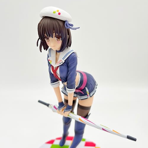 22Cm Anime Figure Megumi Kato Racing Sexy Action Figure Figurine Toys #TOP5
