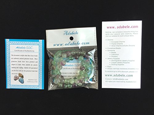 1 Strand Adabele Natural Multi Color Fluorite Healing Gemstone 8Mm Round Loose Stone Beads (44-47Pcs) For Jewelry Craft Making Gy29-8 #TOP7