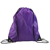 LIHI Bag Promotional Nylon Blank Bulk Drawstring Backpack Basic Gym Sack Pack Reusable Sports Cinch Sling String Bag For Outside Giveaways and Storage Use 10PCS multicolors