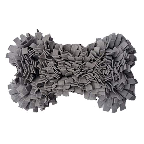 Rudiaoa Alfombra Cómoda para Perros con Forma De Hueso Manta Entrenamiento Olor La Nariz Almohadilla Olfatear Tazón Alimentación Lenta Dispensadora Alimentos Y