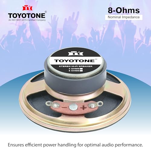 Image of TOYOTONE Micro Speaker Acoustic 2 inch Inch 36mm Paper Cone 8 Ohms 1.5W Loud Speaker (Pack of 2)