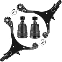Front Lower Control Arm with Ball Joint Assembly for Honda CR-V 2002 2003 2004 2005 2006 Passenger & Driver Left Right Side Suspension Kit 4 PCS K640400 K640399