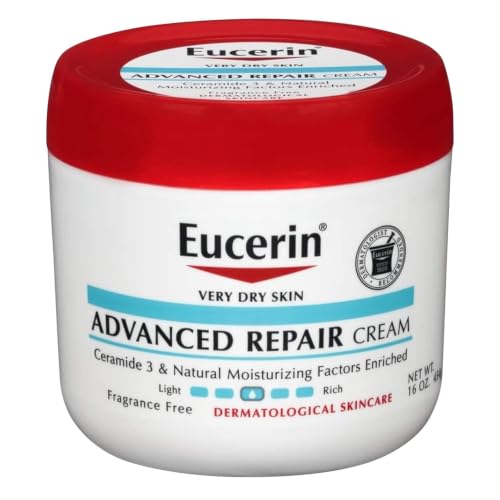 Image of Eucerin Creme Advanced Repair 16 Ounce Jar (473ml) - Pack of 2