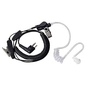 HYS Walkie Talkie Earpiece with Mic Acoustic Tube Security Bodyguard Headset Compatible with Motorola CLS1110 CP200…