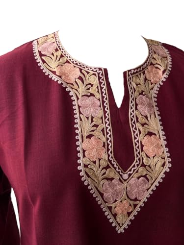 Image of Women's Modern Aari Work Short Top Combo Pack | Embroidered Ethnic Tunic Tops with Traditional Craft Detailing | Stylish Casual Fusionor Daily, Office & Outings