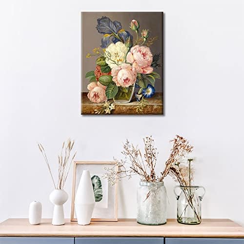 Paint by Numbers for Adults, Colorful Flowers Adult Paint by Numbers, Flowers Paint by Numbers Kits With Paint Brushes and Acrylic Pigment, 16x20 inch Paint by Numbers, Oil Painting Gift Frameless