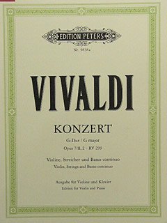 Concerto Sol Maggiore Op 7/2 2 RV 299 PV 102