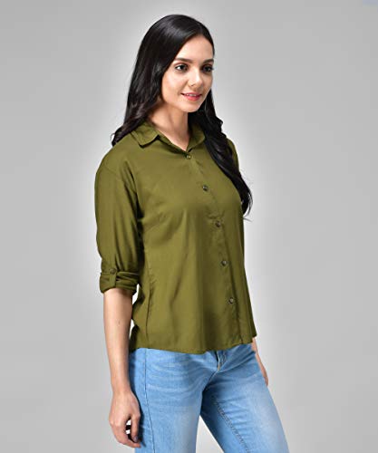 Image of FUNDAY FASHION Women's Rayon Blend Regular Fit Long Sleeve All Purpose Shirt