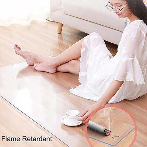 Protector de suelo de PVC transparente antideslizante e impermeable para escritorios 7