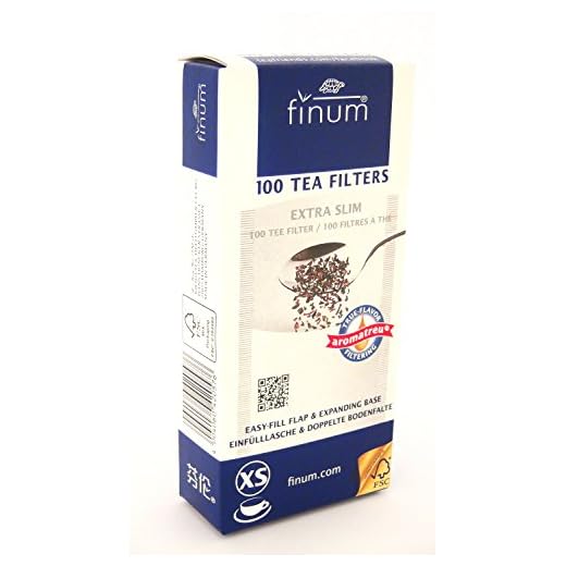 Finum - Filtros de papel para infusiones, tamaño XS, 100 unidades