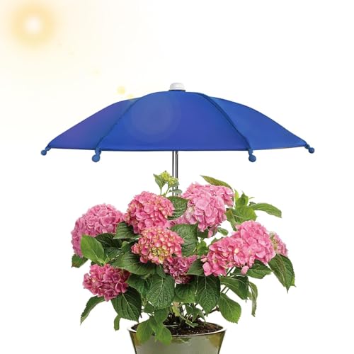 Tayheart Pflanzenschirm Pflanzenschirme Aus Metall für Pflanzen Freien Draußen Kompakter Mini Sonnenschirm für Pflanzen Winddichter Sonnenschutz Pflanzenblumen für Gartendekoration