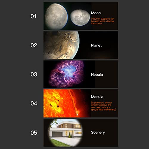 Tempaky Telescópios para adultos iniciantes 74 mm de abertura astronômico refrator telescópio 350-40