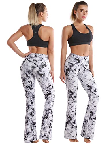 Image of BUBBLELIME 29 inch /31 inch /33 inch /35 inch /37 inch 3 Styles Women's High Waist Bootcut Yoga Pants Basic /Side Pockets Tummy Control Workout Flared