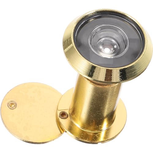 OUNONA Privacy Protective Door Viewer with Cover Stainless Steel Peephole for Home Office Hotel Anti-Rust Wide Angle Glass Lens Security Replacement for Door Viewer Fits Thickness