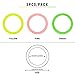 bibahala Colorful Anti Slip Safety Agile Ring Speed Ring 3 PCs Speed and Agility Training Equipment Suitable for Various Sports Footwork Training Basketball Training Equipment (Pink)