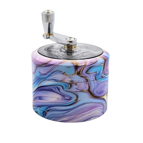 2.5 inch Metal Grinder with handle (Teal Marble)