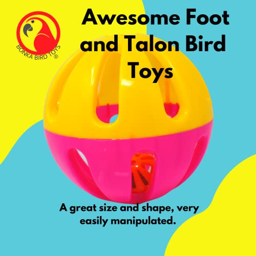 Bonka Bird Toys Large Foraging Plastic Ball #TOP26