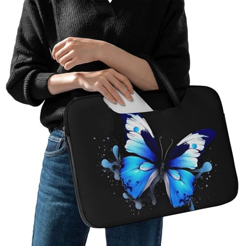 Bolso para portátil 17 pulgadas impermeable azul miniatura 2