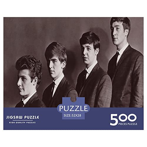 Les Beatles Puzzles pour Adultes 500 Pièces Groupes Célèbres Puzzles pour Adultes Enfants Apprentissage Jouets Éducatifs Jeux de Famille Cadeaux d’anniversaire de Noël - Les Beatles, Paul McCartney, John Lennon, RIngo Starr, George Harrison Les Beatles Puzzles pour Adultes 500 Pièces Groupes Célèbres Puzzles pour Adultes Enfants Apprentissage Jouets Éducatifs Jeux de Famille Cadeaux d'anniversaire de Noël – Image 3