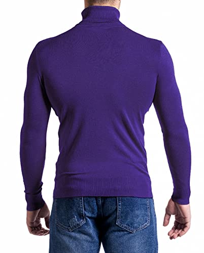 Evoga Maglioncino Dolcevita Uomo Slim Fit Aderente Stretch Elasticizzato