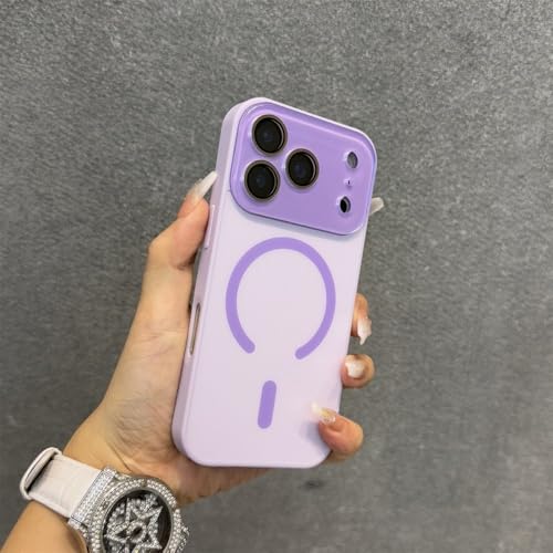 Coque iPhone 17 Air magnétique violette anti-choc et protection lentille