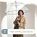ShedRain Clear Auto Open Bubble Umbrella – See Through, Rain & Windproof, for Weddings, Proms, Events