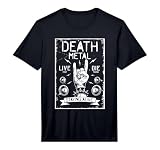 Mens Death Metal Satanic Hand Rock Goth Concert Performance T-Shirt