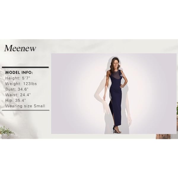 Meenew-Womens-Beach-Vacation-Long-Summer-Dress-High-Slit-Bodycon-Maxi-Dress Womens Short Sleeve Summer Beach Vacation Bodycon High Split Maxi Dress Black M