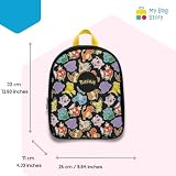 mybagstory | Oficjalny plecak Pokémon Pikachu | tornister przedszkolny dla chłopców i dziewczynek, mała torba szkolna 32 cm, idealna do przedszkola i wypoczynku | Lekki i wytrzymały