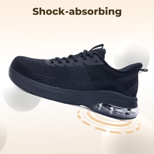 Image of IIV Mens Walking Shoes with Arch Support Wide Toe Box Tennis Sneakers Plantar Fasciitis Running Shoes
