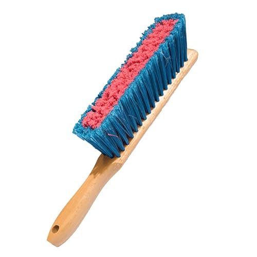 8 Inch USA Bench Broom, Counter Brush, Chemical Resistance Bristles, Two Coats of Premium Wood Lacquer, American Hardwood Handle, Wood Working Brush, Soft Fine Dust Bristles,100 Percent Made in USA