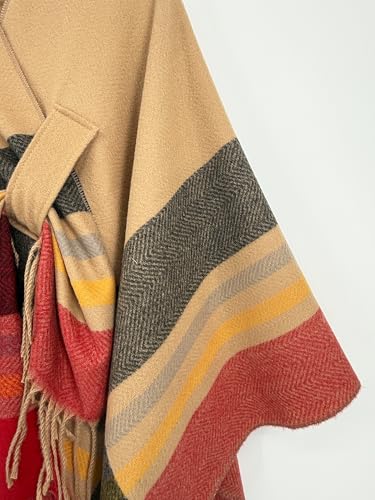 Women Shawl Wrap Open Front Poncho Ruana Cape Cardigan for Fall Winter Travel Gift4