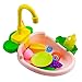 MNJR Oiseau Baignoire Automatique Perroquet Baignoire Jouet Salle de Bain Jouet Enfant Robinet Perruche Accessoires Jouet Bain Jouet Eau pour Perroquet (Rose)