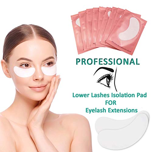 50 Pairs Under Eye Pads, Lint Free Lash Extension Eye Gel Patches for Beauty Salon False Eyelash Ext