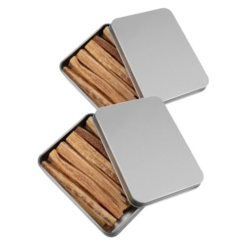 NAMOARLY Wood Firelighter Sticks Bundle 2 Boxes Natural Dried Kindling Wood Firelighters Practical Instant Flame Starters for Camping Outdoor Survival Fireplace Bonfires