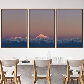 signwin 3 Piece Framed Canvas Wall Art Snow...