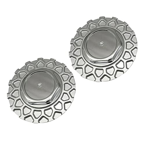 NinWelly jfqm 2Pcs Silver Car Left Right Wheel Tire Tire Center Hub cap Decorazione Fit for 17inch Sport Rim Styling