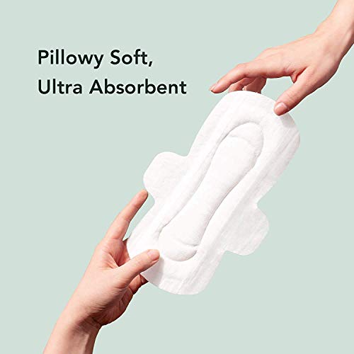 Rael Pads For Women, Organic Cotton Cover Pads - Regular Absorbency, Unscented, Ultra Thin Pads With Wings For Women (Regular, 42 Count) #TOP3