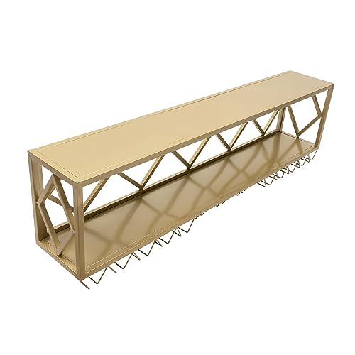 Soporte para botellas de vino dorado 150 cm miniatura 5