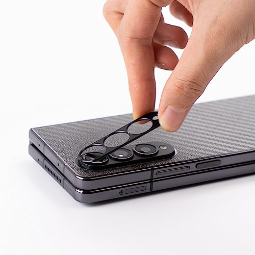Ibywind Screen Protector For Samsung Galaxy Z Fold4 5G(6.2"),with 2Pcs Tempered Glass,1Pc Camera Len Protector,1Pc Backing Carbon Fiber Film[Fingerprint Reader,Easy to install,Case Friendly]