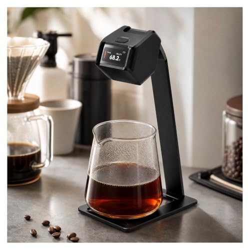 Termómetro digital para café y líquidos con sensor integrado en tiempo real