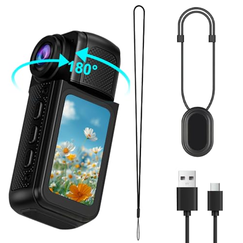 OBEST Camera Sport WiFi 2.7K avec Écran IPS HD,Caméra d’Action avec Lentille Rotative à 180...