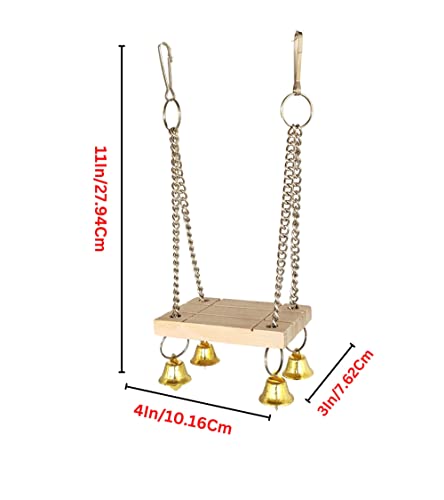 KSK-ParrotBird-Natural-Wood-Hanging-Swing-Toy-for-Small-Bird-KSKWS020VE-Singel