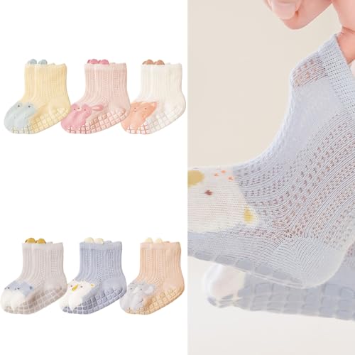 3 Pairs Baby Ankle Socks Kids Boys Girls Socks Socks Cotton Socks Thin Socks for Newborns Infant 0-5 Year2