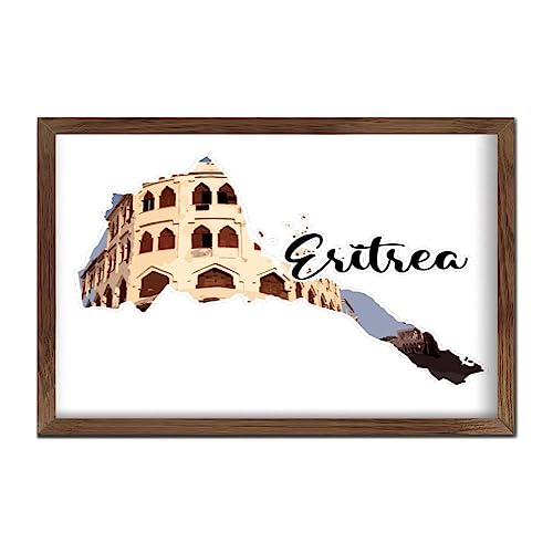 Letrero de madera de Eritrea para porche decorativo y acogedor