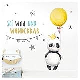 💚 LIEFERUMFANG- Ein Wandtattoo Kinderzimmer in der ausgewählten Größe. Zum stressfreien Anbringen liefern wir eine Klebeanleitung sowie einen Probeaufkleber.