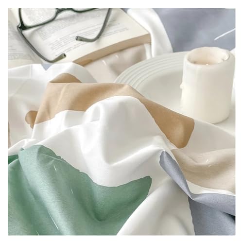 Ensemble de housse de couette imprimé coton parure de lit double queen - 8