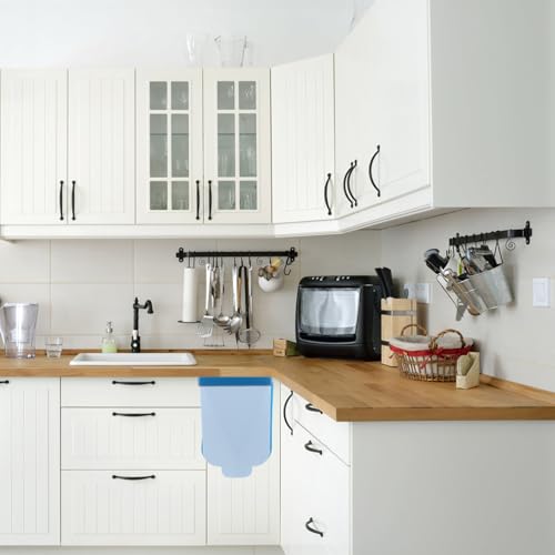 Caneca de basura plegable de pared para cocina azul miniatura 5